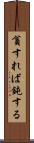 貧すれば鈍する Scroll