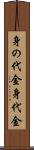 身の代金 Scroll