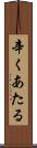辛くあたる Scroll