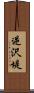 逆沢堤 Scroll