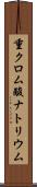 重クロム酸ナトリウム Scroll
