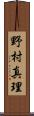 野村真理 Scroll