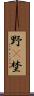 野(P) Scroll
