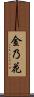 金乃花 Scroll