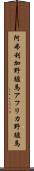 阿弗利加野驢馬 Scroll