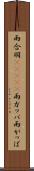雨合羽(ateji) Scroll