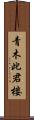 青木此君楼 Scroll