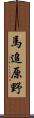 馬追原野 Scroll