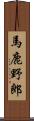 馬鹿野郎 Scroll