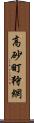 高砂町狩網 Scroll