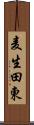 麦生田東 Scroll