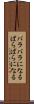 バラバラになる Scroll
