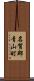 名賀郡青山町 Scroll