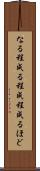 なる程 Scroll