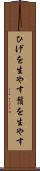 ひげを生やす Scroll