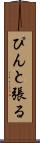 ぴんと張る Scroll