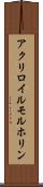 アクリロイルモルホリン Scroll