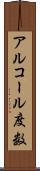 アルコール度数 Scroll