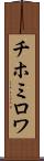 チホミロワ Scroll