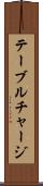 テーブル・チャージ Scroll