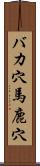 バカ穴 Scroll