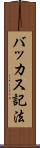 バッカス記法 Scroll