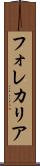 フォレカリア Scroll