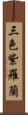 三色紫羅蘭 Scroll