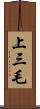 上三毛 Scroll