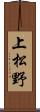 上松野 Scroll