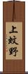 上蚊野 Scroll