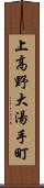 上高野大湯手町 Scroll