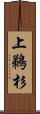 上鵜杉 Scroll