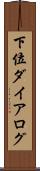 下位ダイアログ Scroll