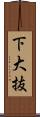 下大抜 Scroll