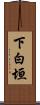 下白垣 Scroll