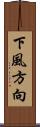 下風方向 Scroll