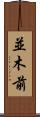 並木前 Scroll