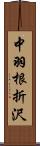中羽根折沢 Scroll