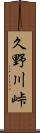 久野川峠 Scroll