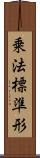 乗法標準形 Scroll