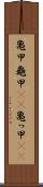 亀甲 Scroll
