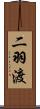 二羽渡 Scroll