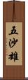 五沙雄 Scroll