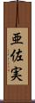 亜佐実 Scroll