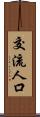 交流人口 Scroll