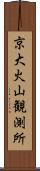 京大火山観測所 Scroll