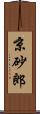 京砂郎 Scroll