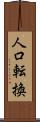 人口転換 Scroll