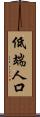 低端人口 Scroll